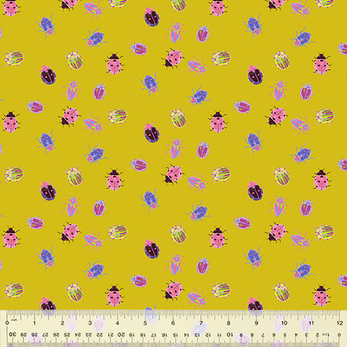 Good Fortune Goldenrod Fabric | Anew by Tamara Kate