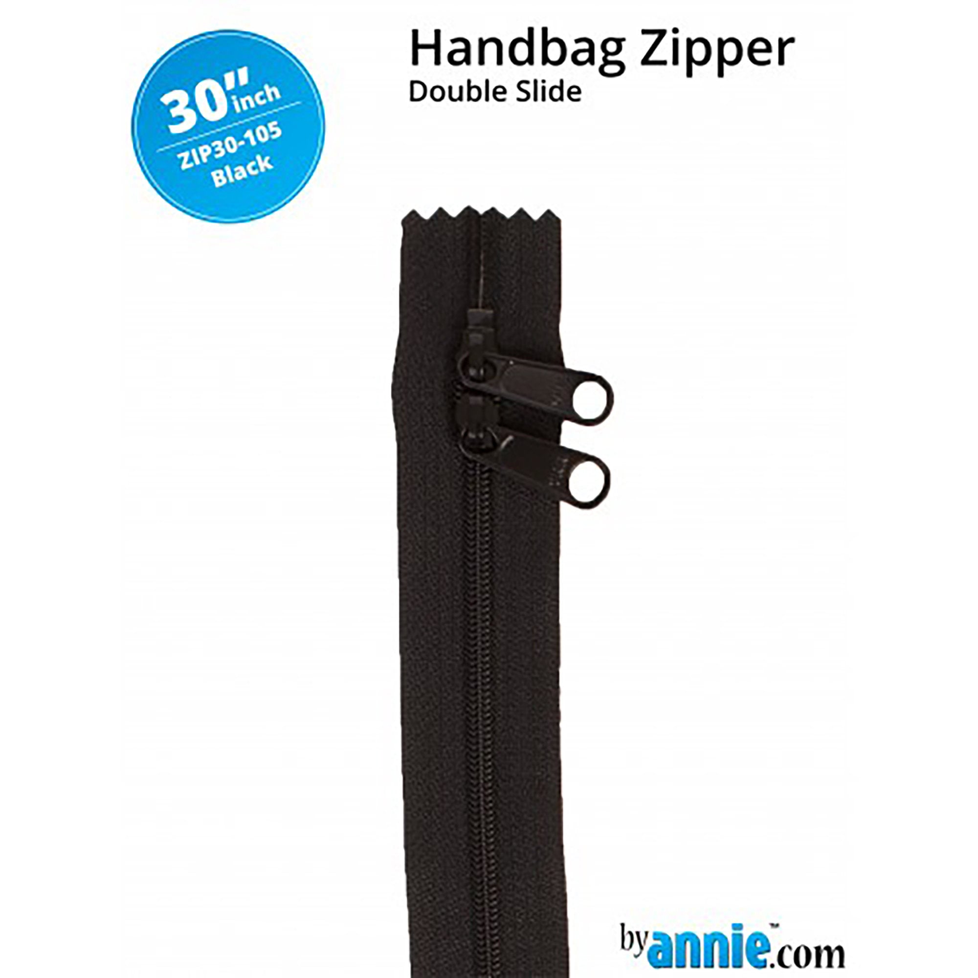 30" Double Slide Zipper