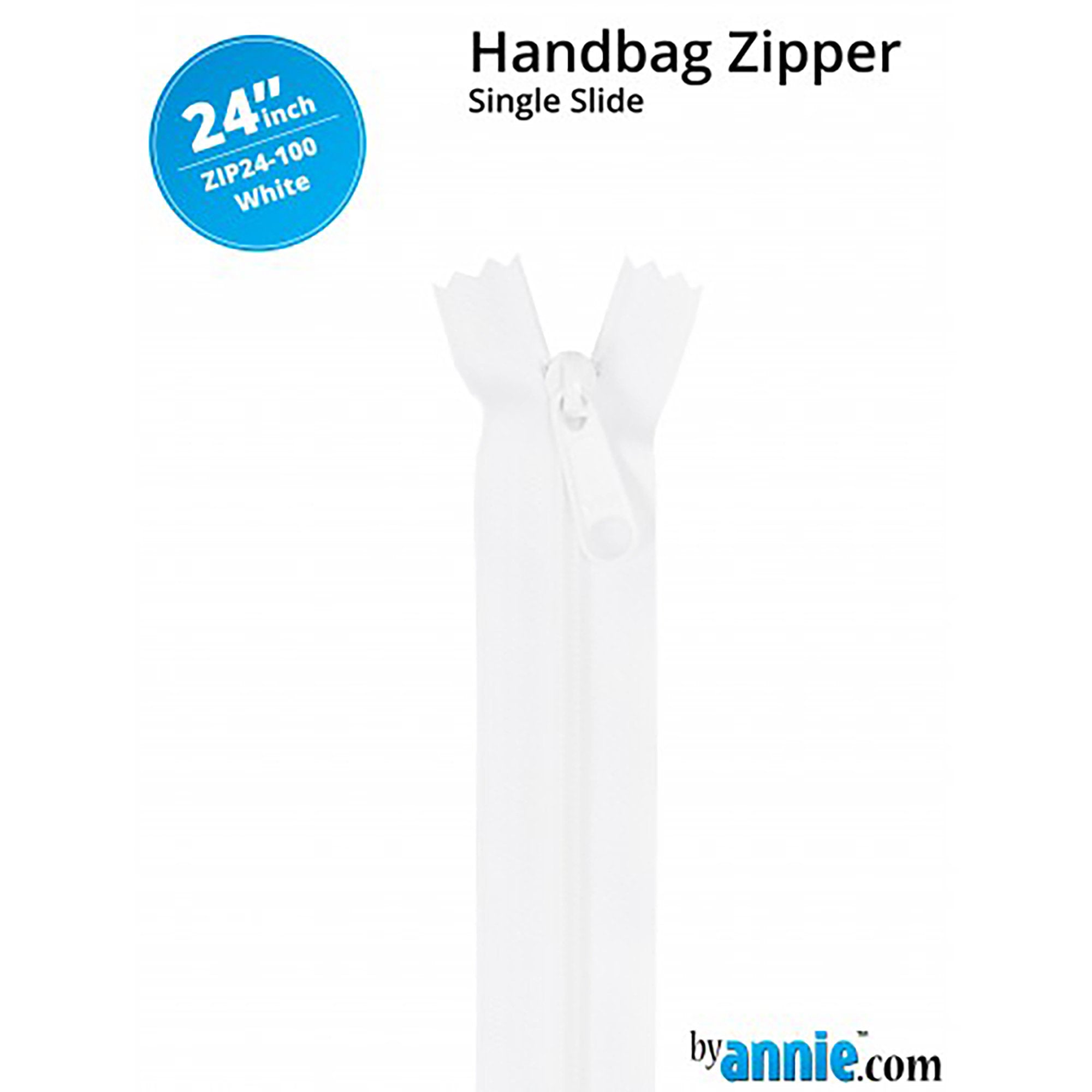 24" Single Slide Zipper