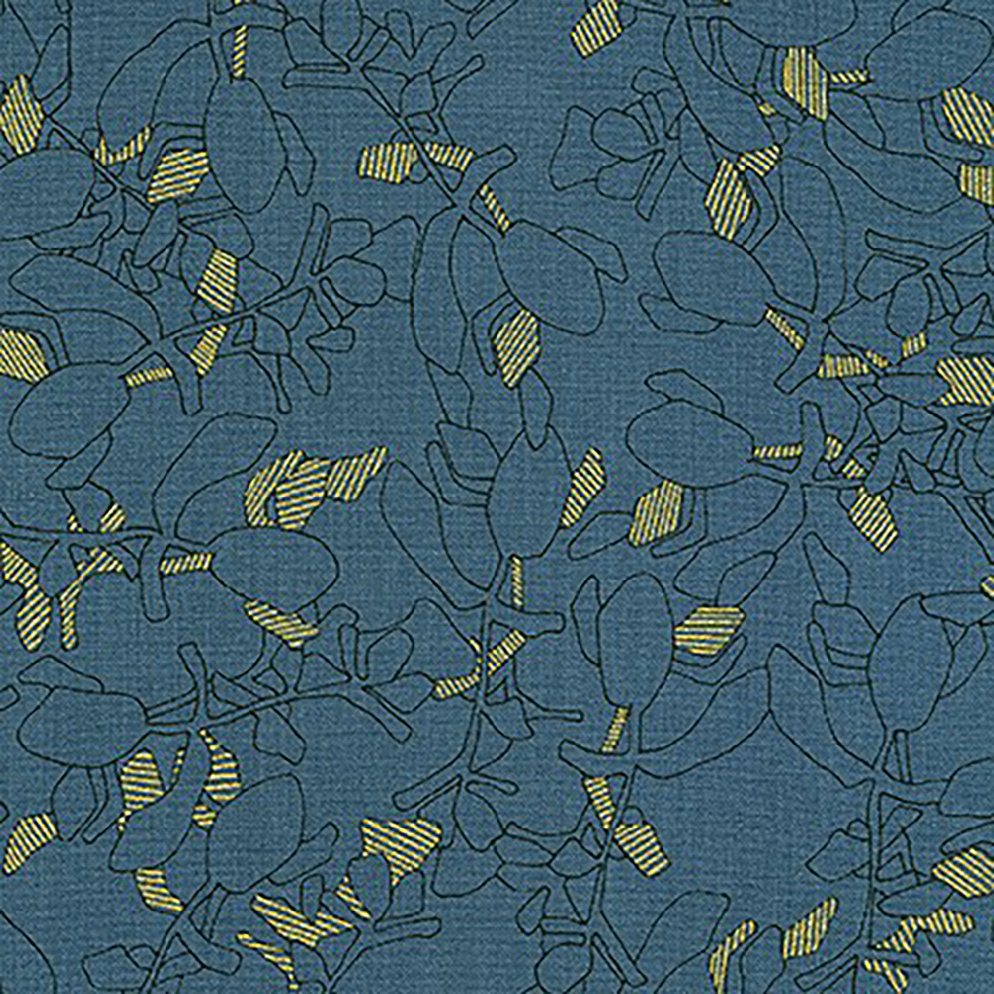 Collection CF - Floral Chalkboard Metallic Fabric