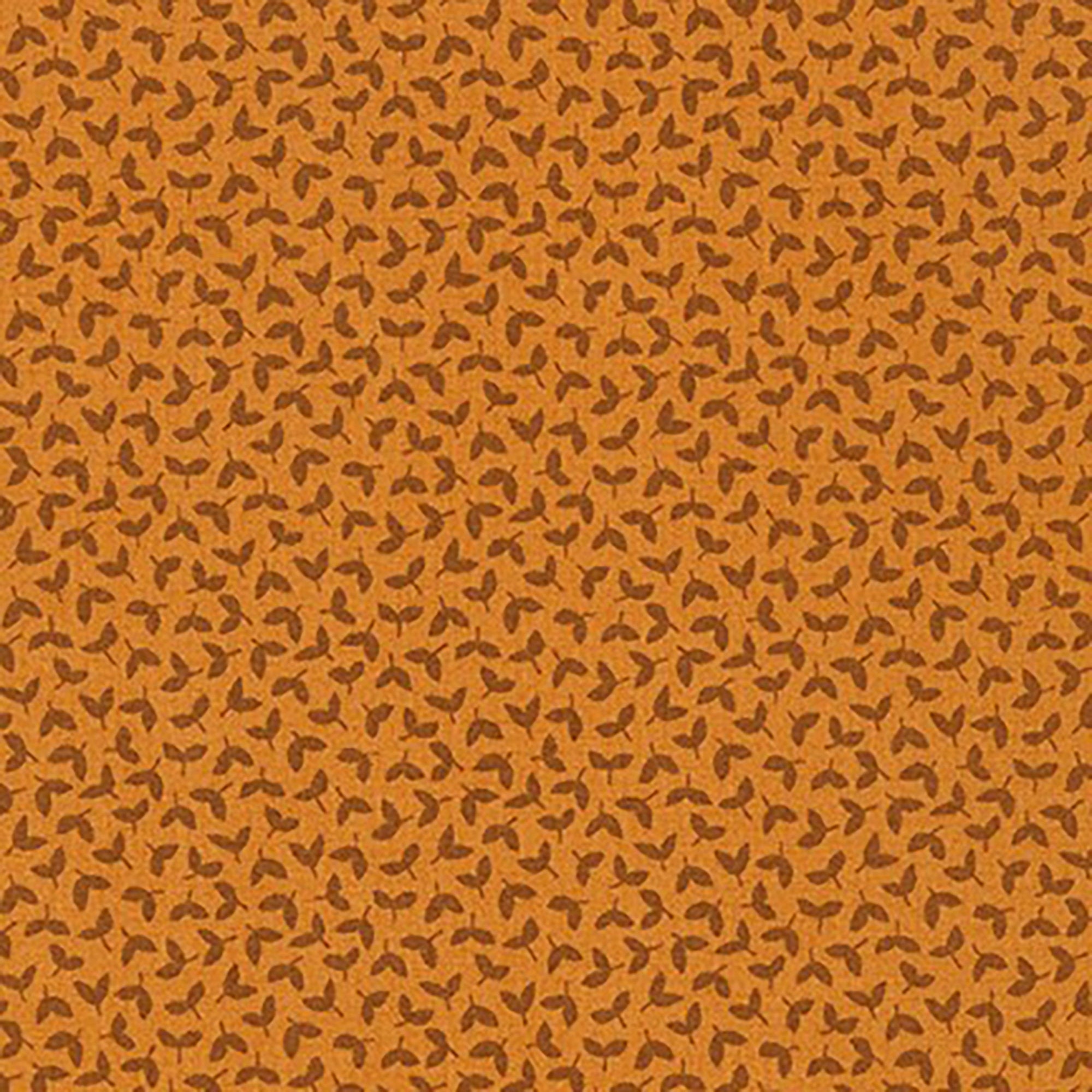 Paintbox - Leaves Amber Fabric