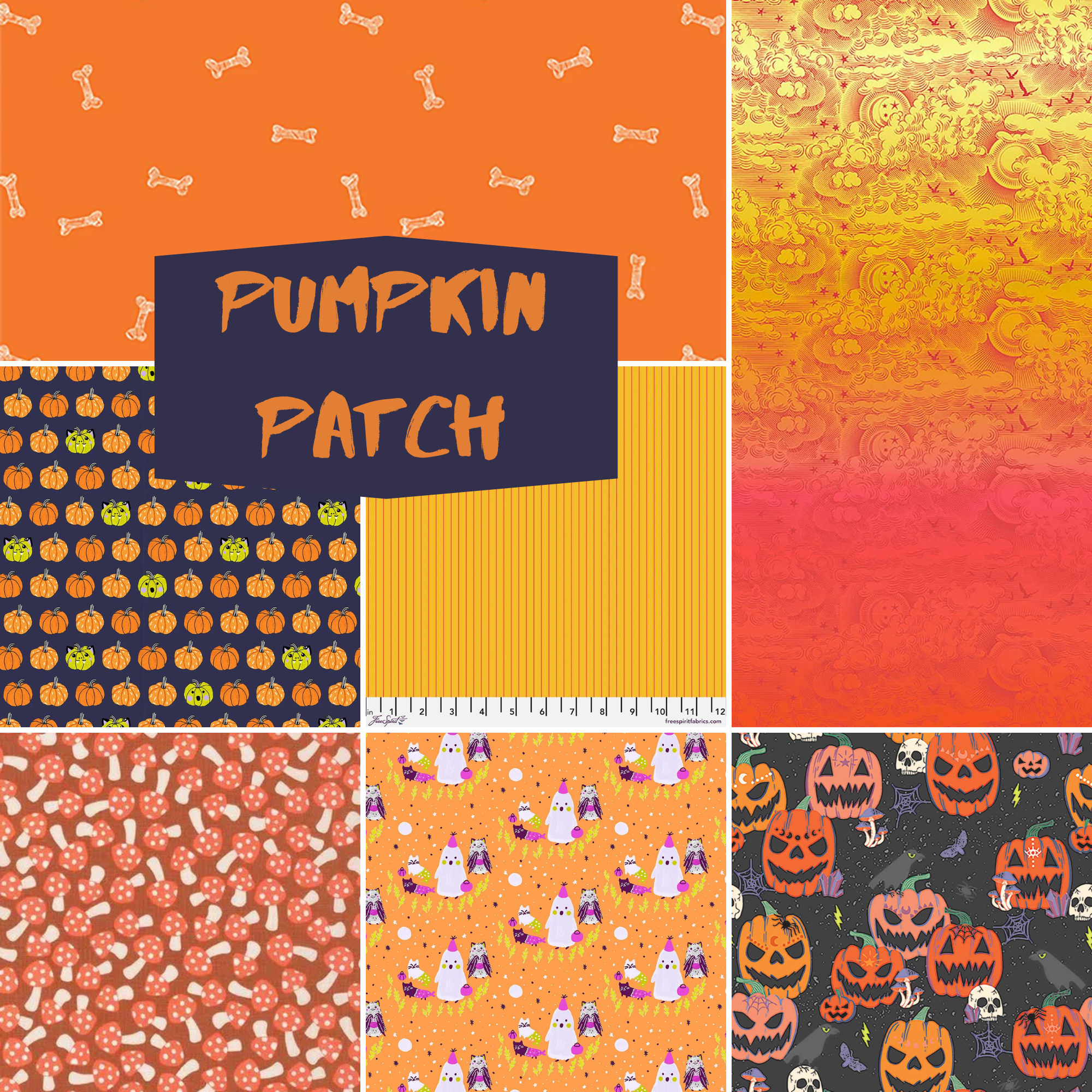 Pumpkin Patch Halloween FQ Bundle