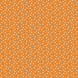Around the Campfire - Snails Orange Fabric