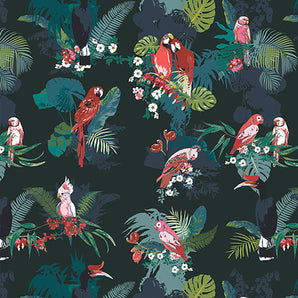 Boscage - Parrot Grassland Fabric