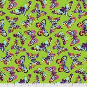 Daydreamer - Butterfly Kisses - Avocado Fabric