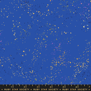 Speckled - Metallic Blue Ribbon