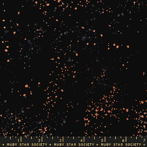 Speckled - Metallic Black Canvas