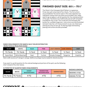 Ghost in the Graveyard Quilt Pattern
