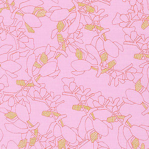 Collection CF - Floral Petal Metallic Fabric