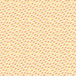 American Road Trip - Straws Yellow Fabric