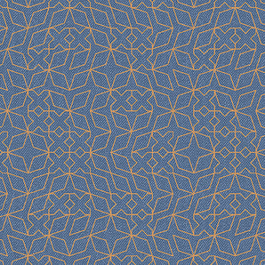 Almost Blue - Stitch in Washed Metallic Fabric