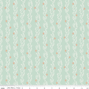 New Dawn - Clover Stripe Mint Fabric