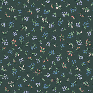 Petites Fleurs Hunter Fabric