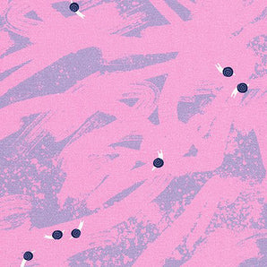 Escargot for It! - Abstract Snails Pink Fabric