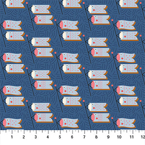 Kingyo - Carp Streamers Fabric