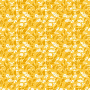 Summer's End - Leaves Marigold Fabric