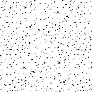Confetti - Black on White Fabric