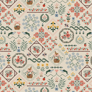 Home Sweet Home - Heritage Sampler Linen