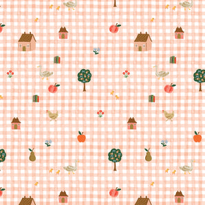 Home Sweet Home - Farmhouse Gingham Pink
