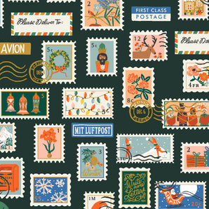 Holiday Stamps Evergreen CANVAS | Holiday Classics II