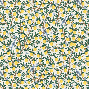 Camont - Lemon Cream Metallic Fabric