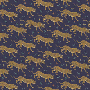 Camont - Jaguar Navy Metallic Fabric