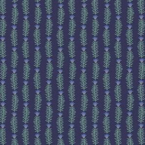Camont - Rousseau Vine Navy Metallic Fabric