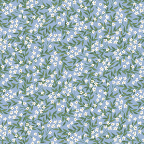 Bramble - Daphne Blue Metallic Fabric