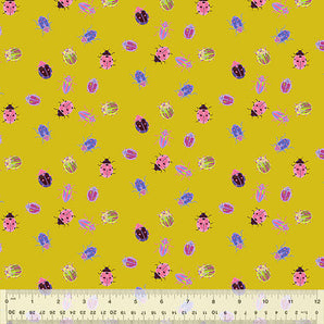 Good Fortune Goldenrod Fabric | Anew by Tamara Kate
