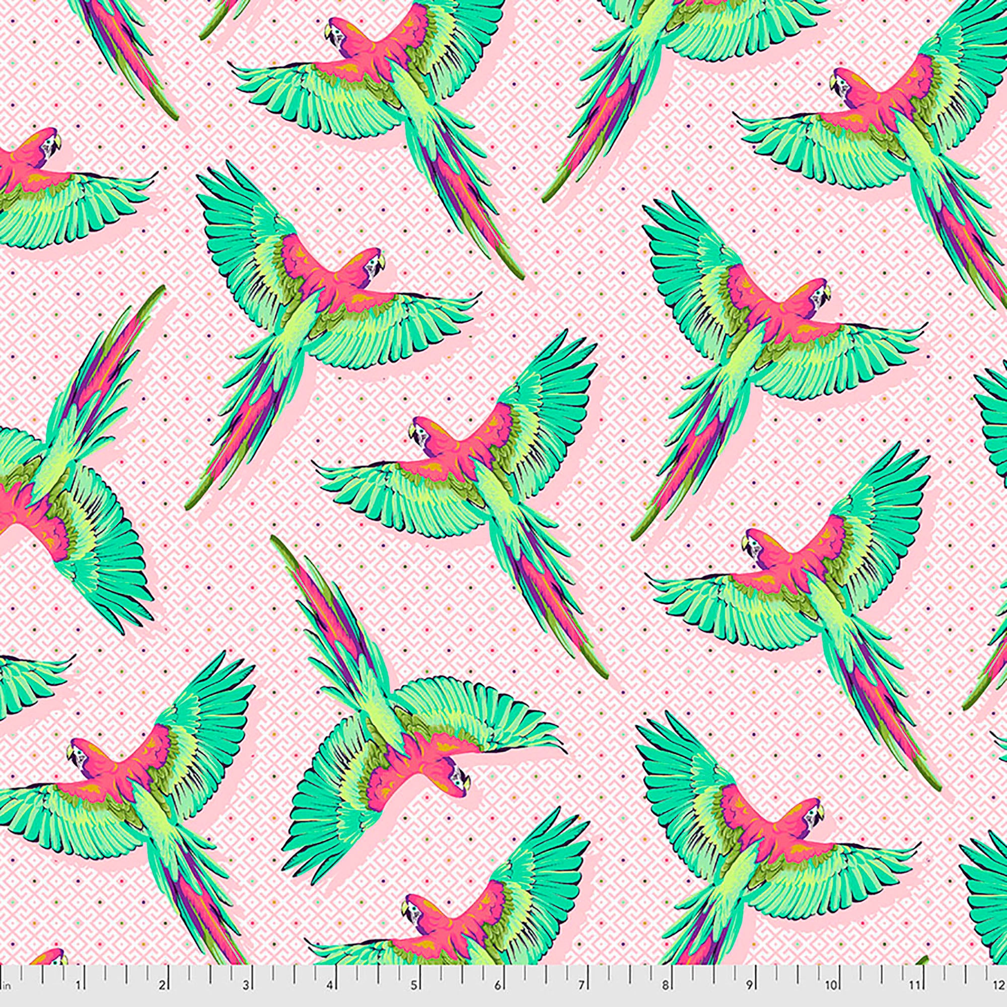 Daydreamer - Macaw Ya Later - Dragonfruit Fabric