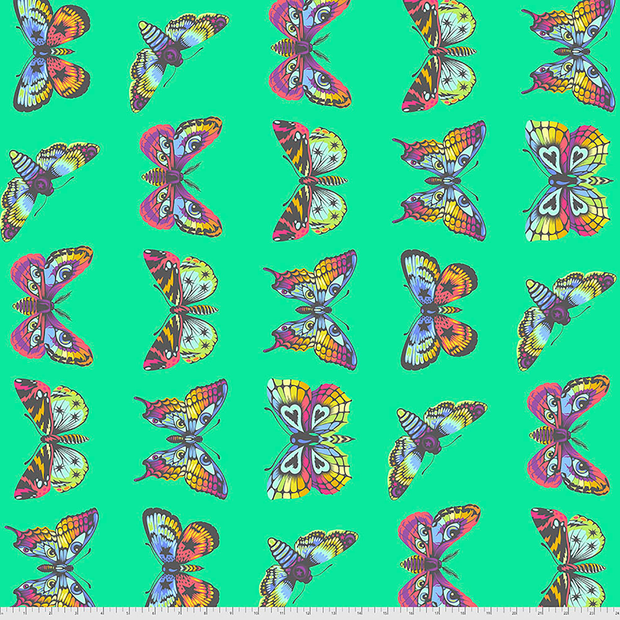 Daydreamer - Butterfly Hugs - Lagoon Fabric