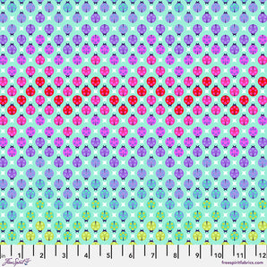 Tiny Beasts - Painted Ladies Glimmer Fabric