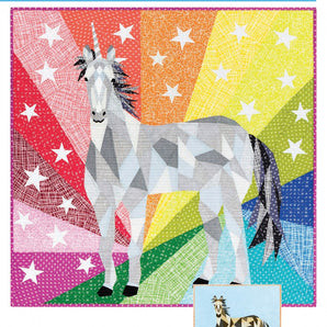 Unicorn & Horse Abstraction Quilt Pattern