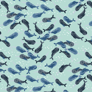 Cosmic Sea - Unicorn of the Sea - Blue Dream Fabric