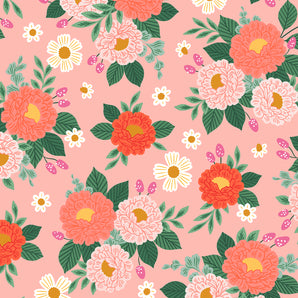 Garden & Globe - Full Bloom Rose Fabric