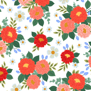 Garden & Globe - Full Bloom Summer Red Fabric