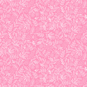 Garden & Globe - Floral Toss Light Pink Fabric