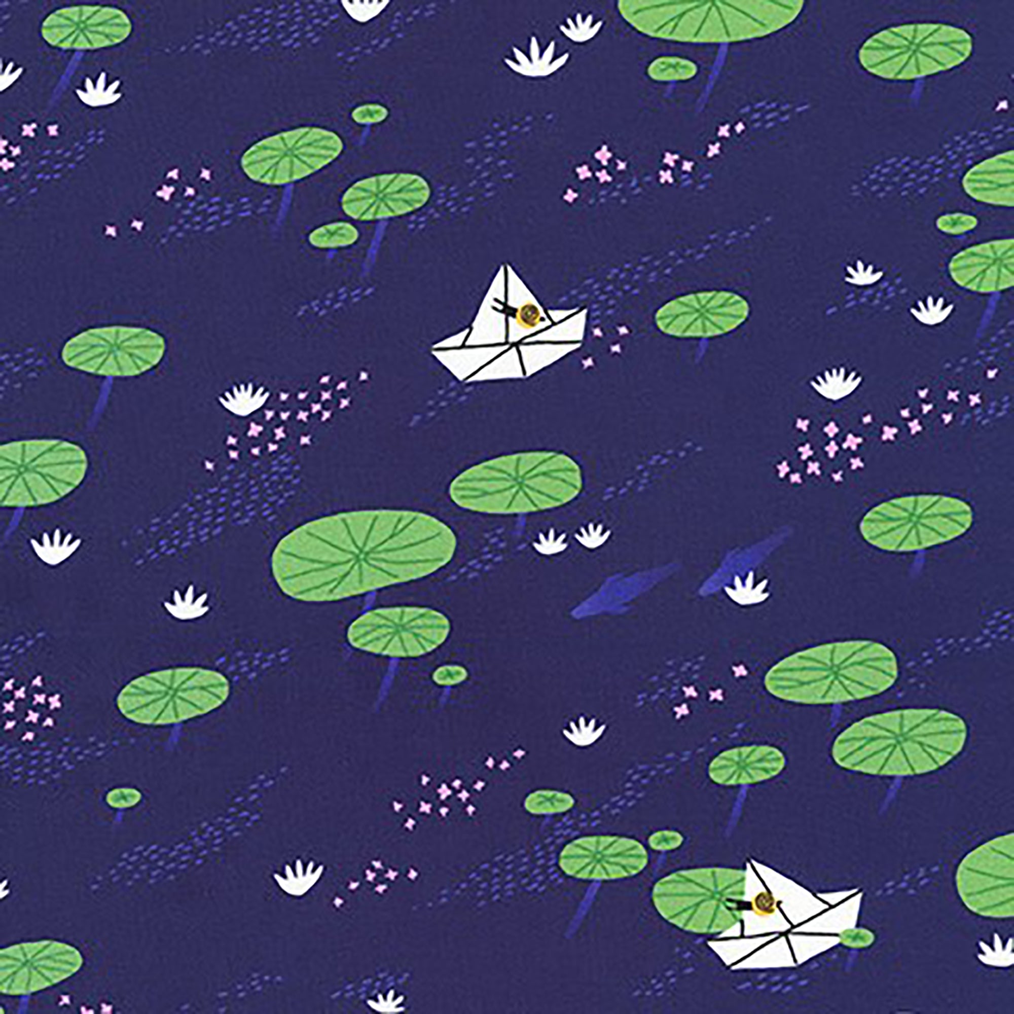 Escargot For It! - Lily Pond Lake Fabric