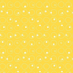 Lucky Charms - Clovers Yellow Fabric