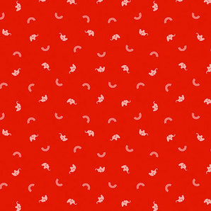 Lucky Charms - Lucky Elephant Red Fabric