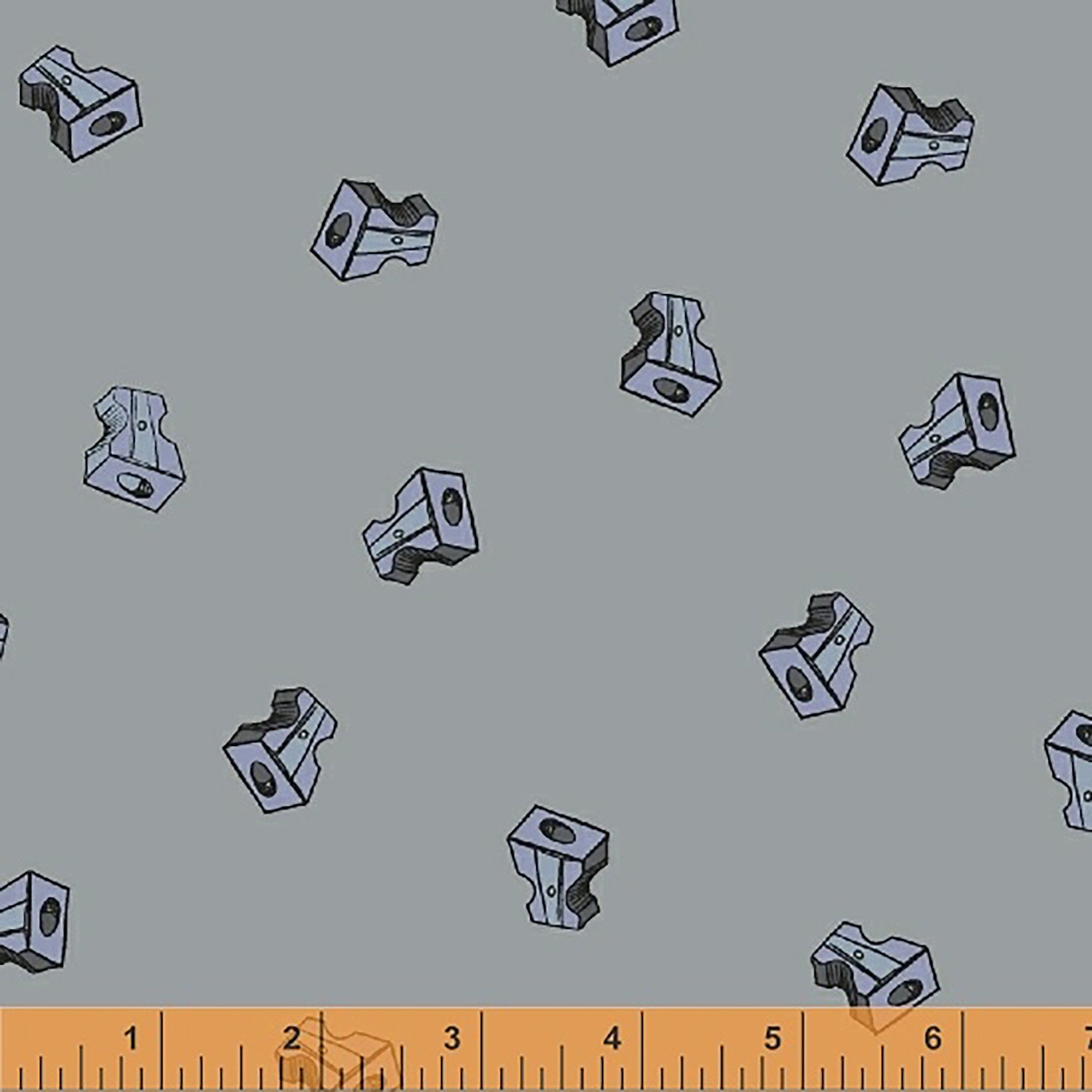 Pencil Club - Sharpeners Silver Fabric