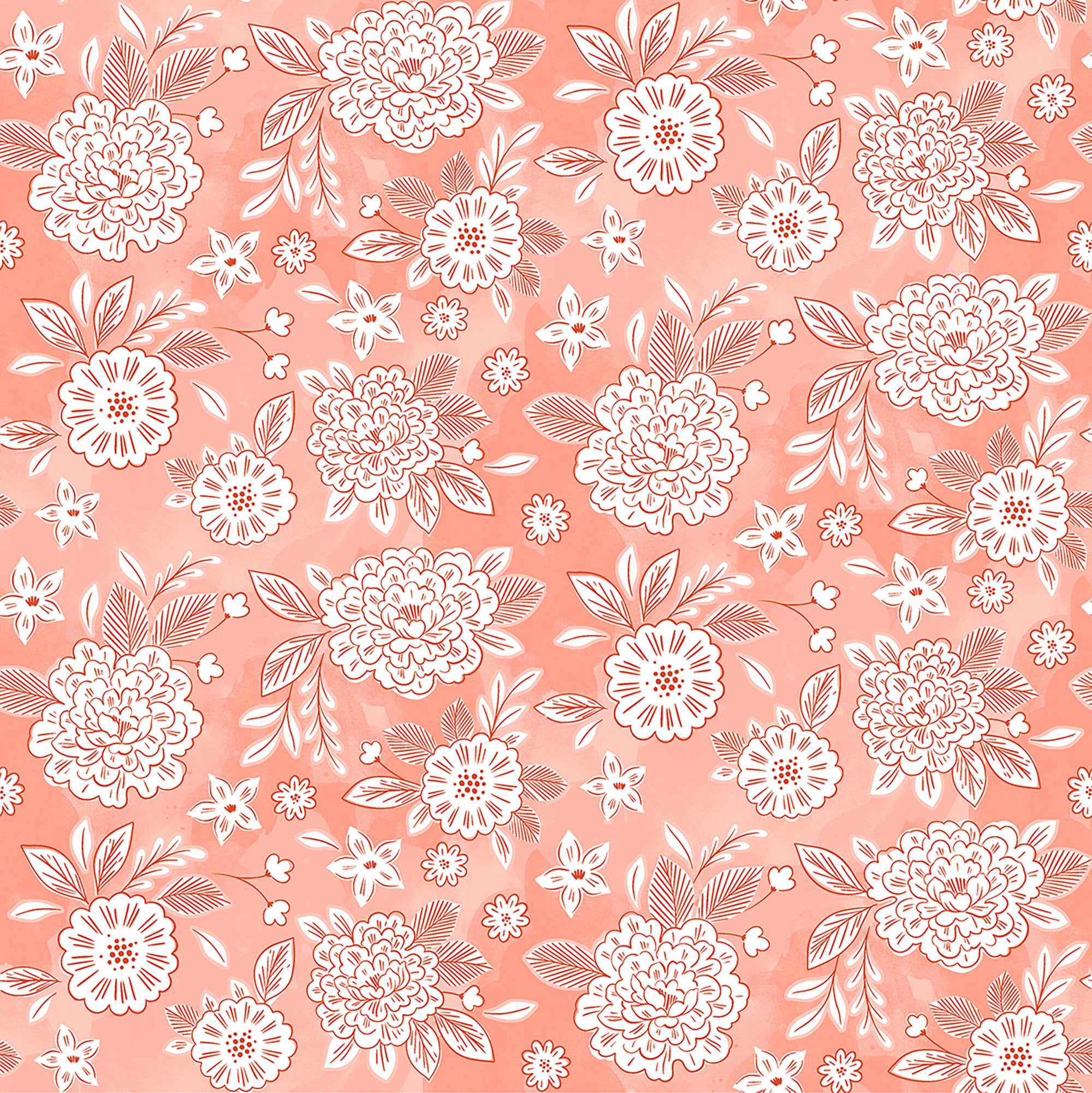 Earth Magic - Flower Dream - Pink Paradise Fabric