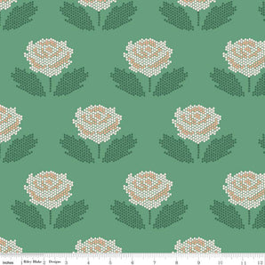New Dawn - Stitch Green Fabric