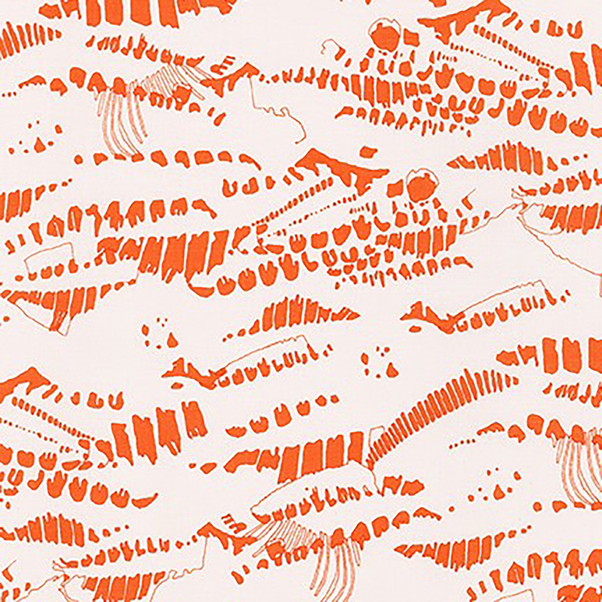 Jetty - Mountains Orangeade Fabric