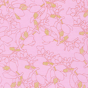 Collection CF - Floral Petal Metallic Fabric