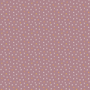 Summer's End - Ditsy Leaves Plum Fabric