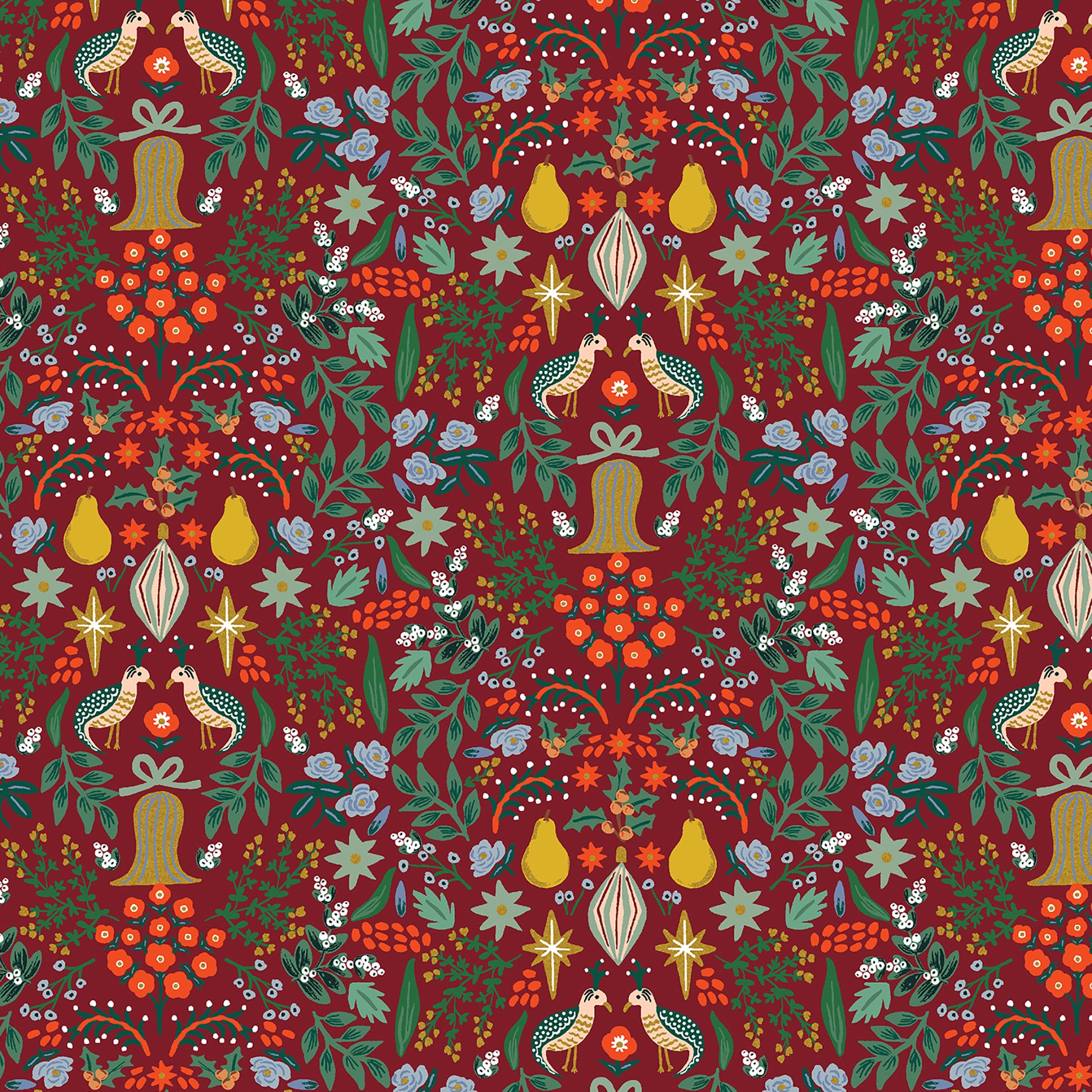 Holiday Classics - Partridge Berry Fabric