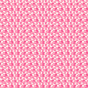 Peppermint - Triangles Bubblegum Fabric
