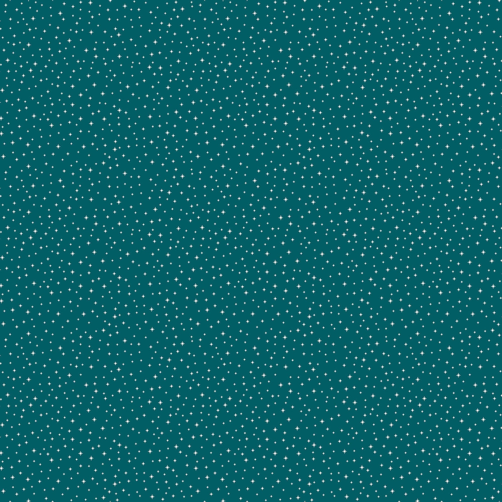 Peppermint - Twinkle Stars Teal Fabric