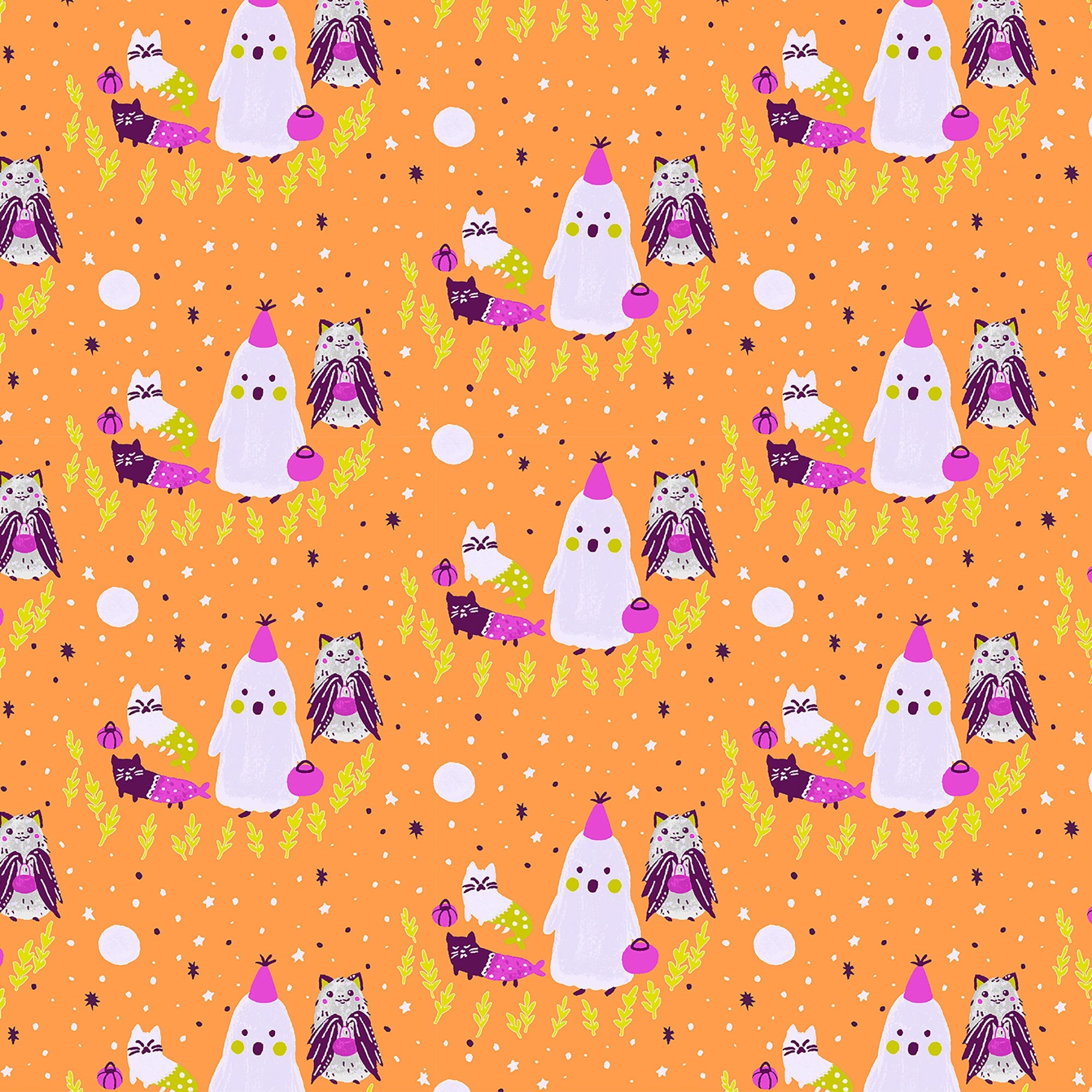 Bring Your Own Boos - Ghoul's Night J-E-L-L-Glow Fabric